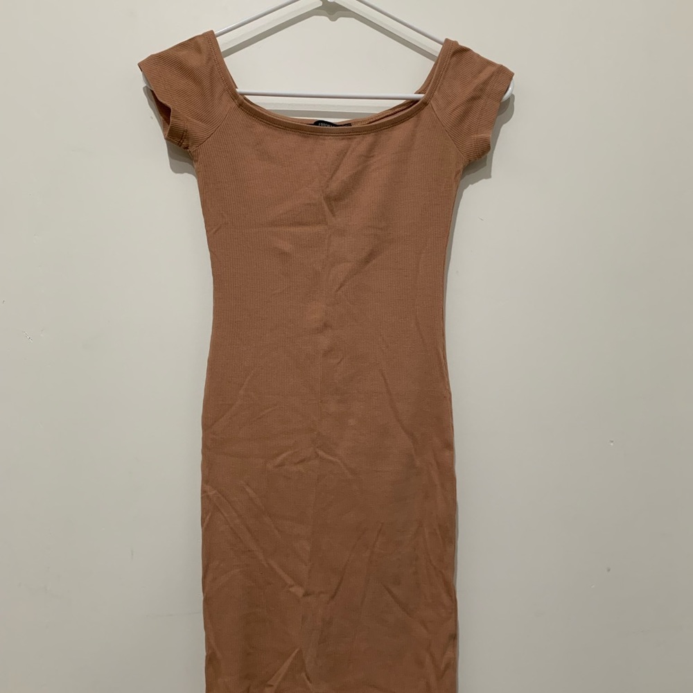 Over the shoulder mini dress!